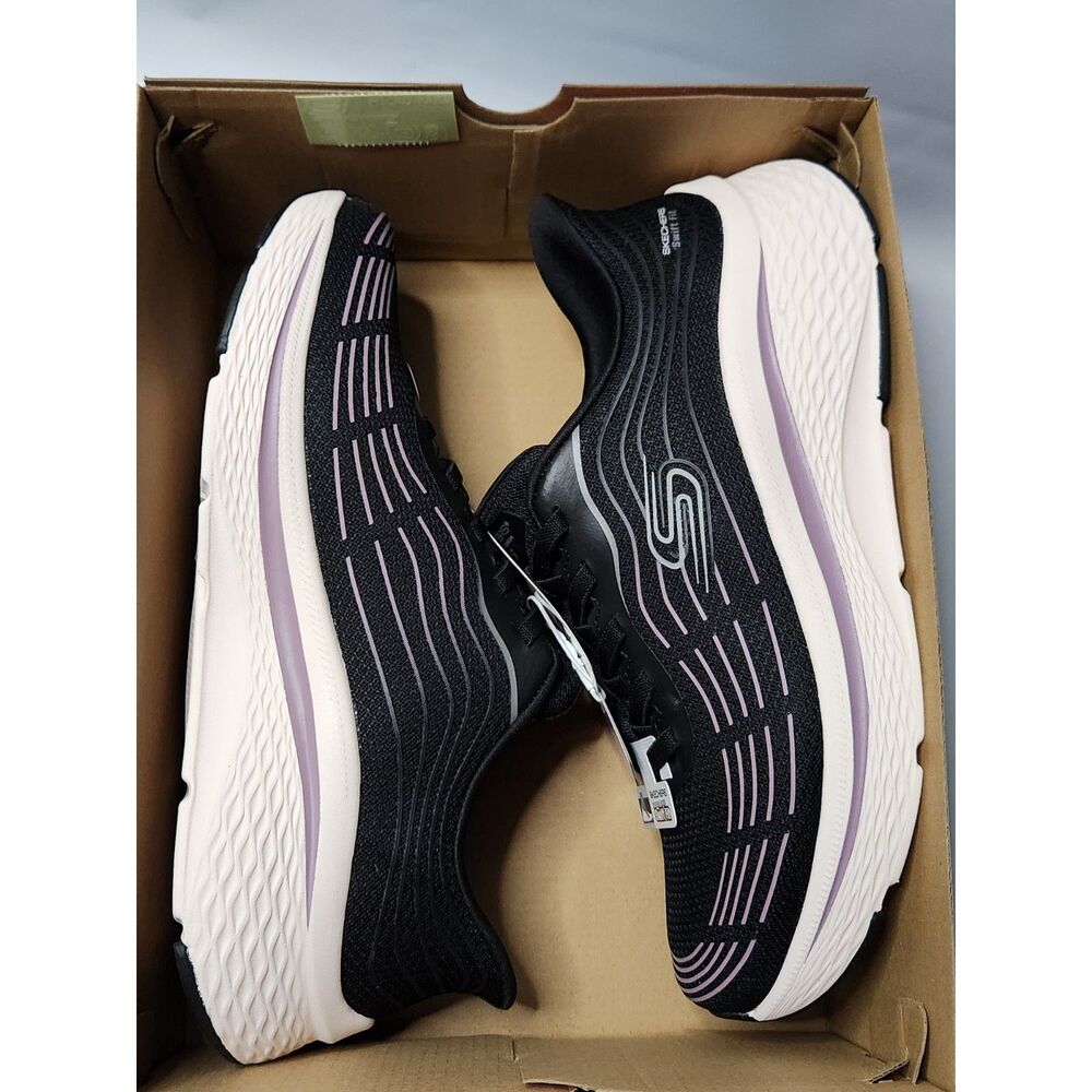 SKECHERS Swift‑Fit Hands Free Sneakers Women's 10 Black Purple - Picture 9 of 12
